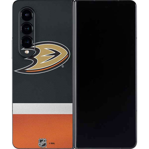 NHL Anaheim Ducks Jersey Galaxy Z Fold4 5G Skin